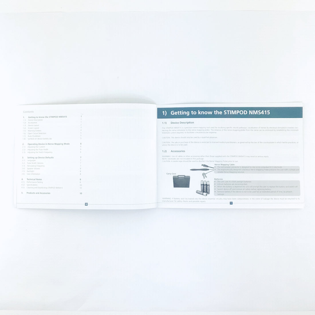 Thermi Stimpod Precision Nerve Location Device User Manual PN: NMS415