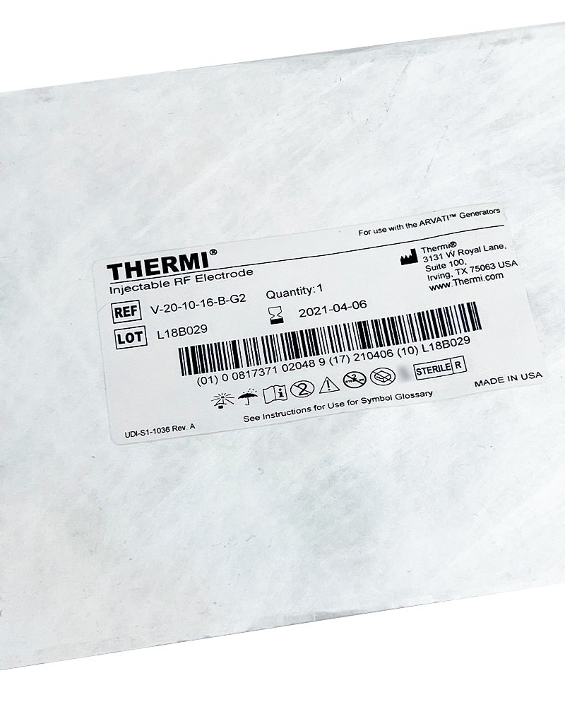 ThermiAesthetics Disposable RF Cannula Electrode V-10-10-18-B (EXP 04/06/2021)
