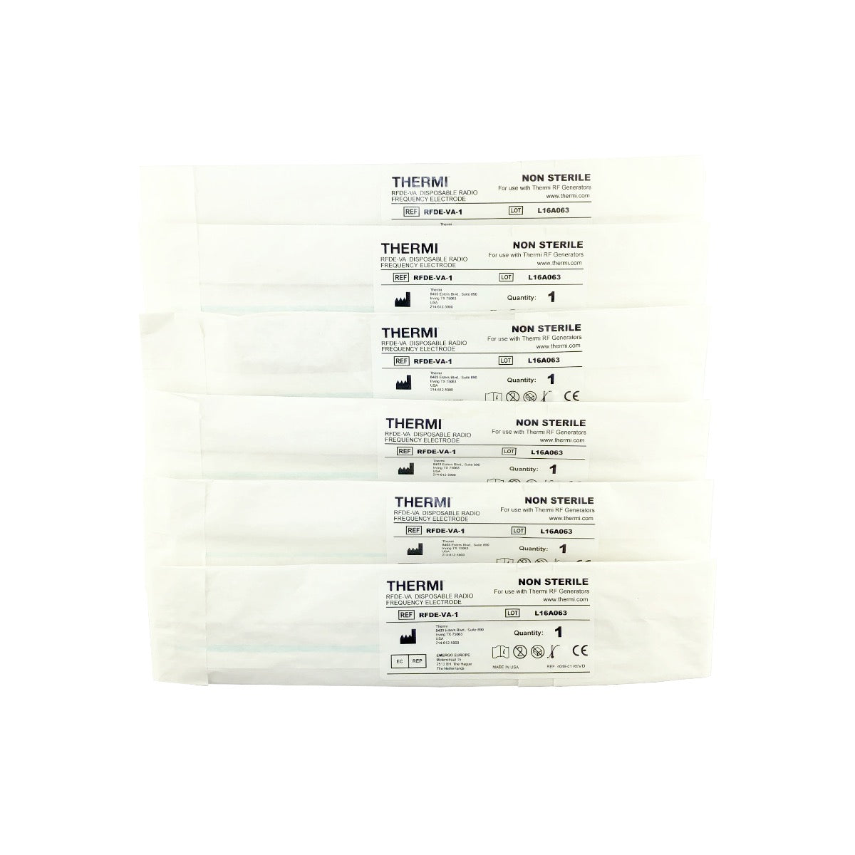 ThermiHealth ThermiRF RFDE-VA-1 Disposable RF Electrode Wand - 6 Pack