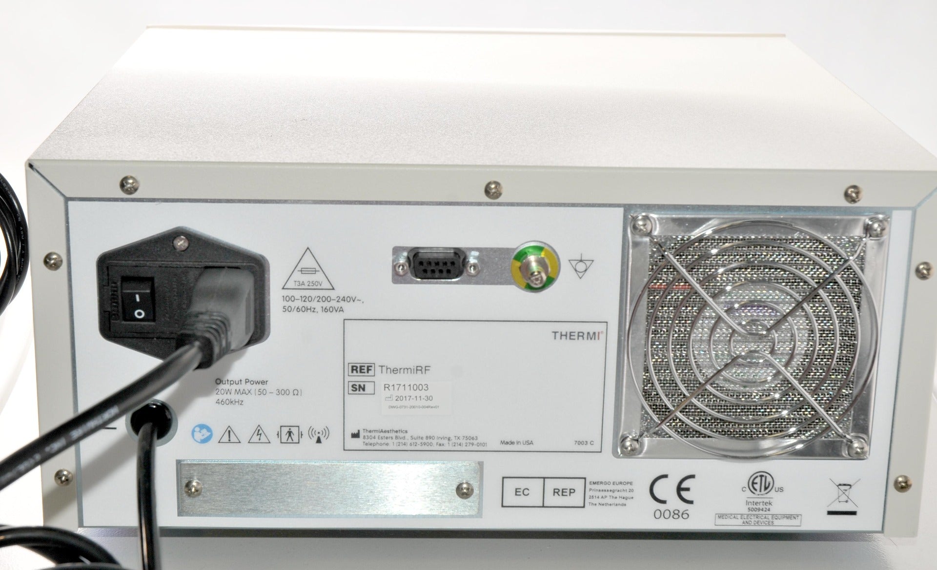 2017 ThermiAesthetics ThermiRF Electrosurgical ThermiSmooth System w/FLIR
