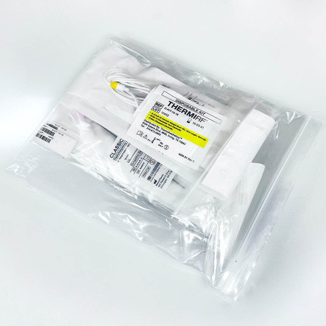 ThermiRF D-KIT-15-18 Disposable Kit S-1510-B-18 Cannula Electrode
