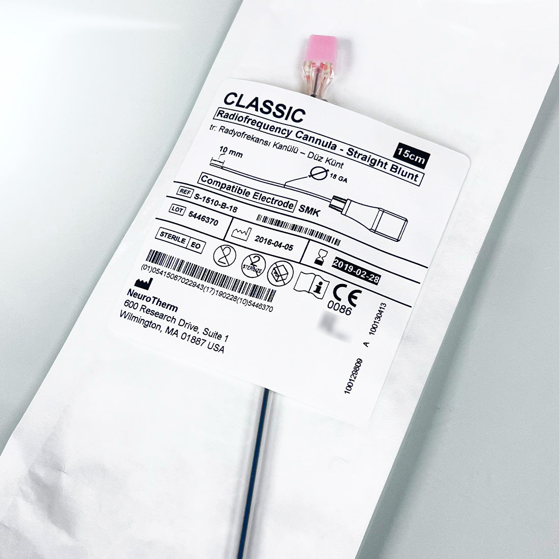 ThermiRF D-KIT-15-18 Disposable Kit S-1510-B-18 Cannula Electrode