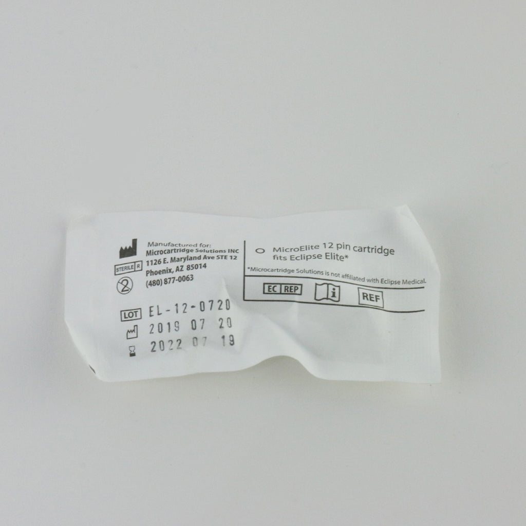 Eclipse MicroPen Elite 12Pin MicroElite Microneedling Tip Cartridge 10pk EXP2022