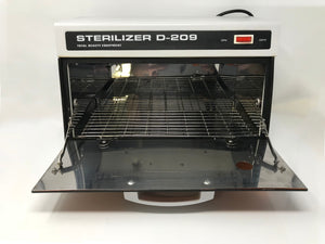 SALON CABINET Total Beauty Equipment 11 Watt Sterilizer Oven Spa UV D-209 AS IS
