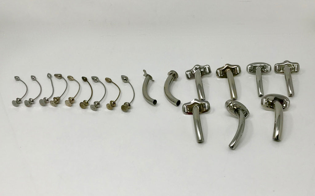 Tracheostomy Tube Sets Trachea Trach Pilot Stainless Metal Set Air Way Lot
