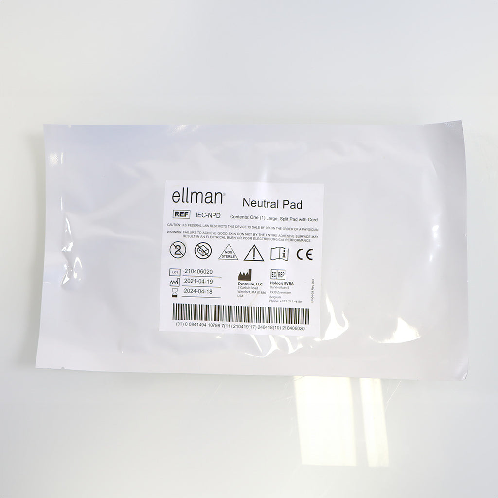 Ellman RF Electrosurgical Large Neutral Split Pad w/Cord IEC-NPD x9 Pack EXP2024