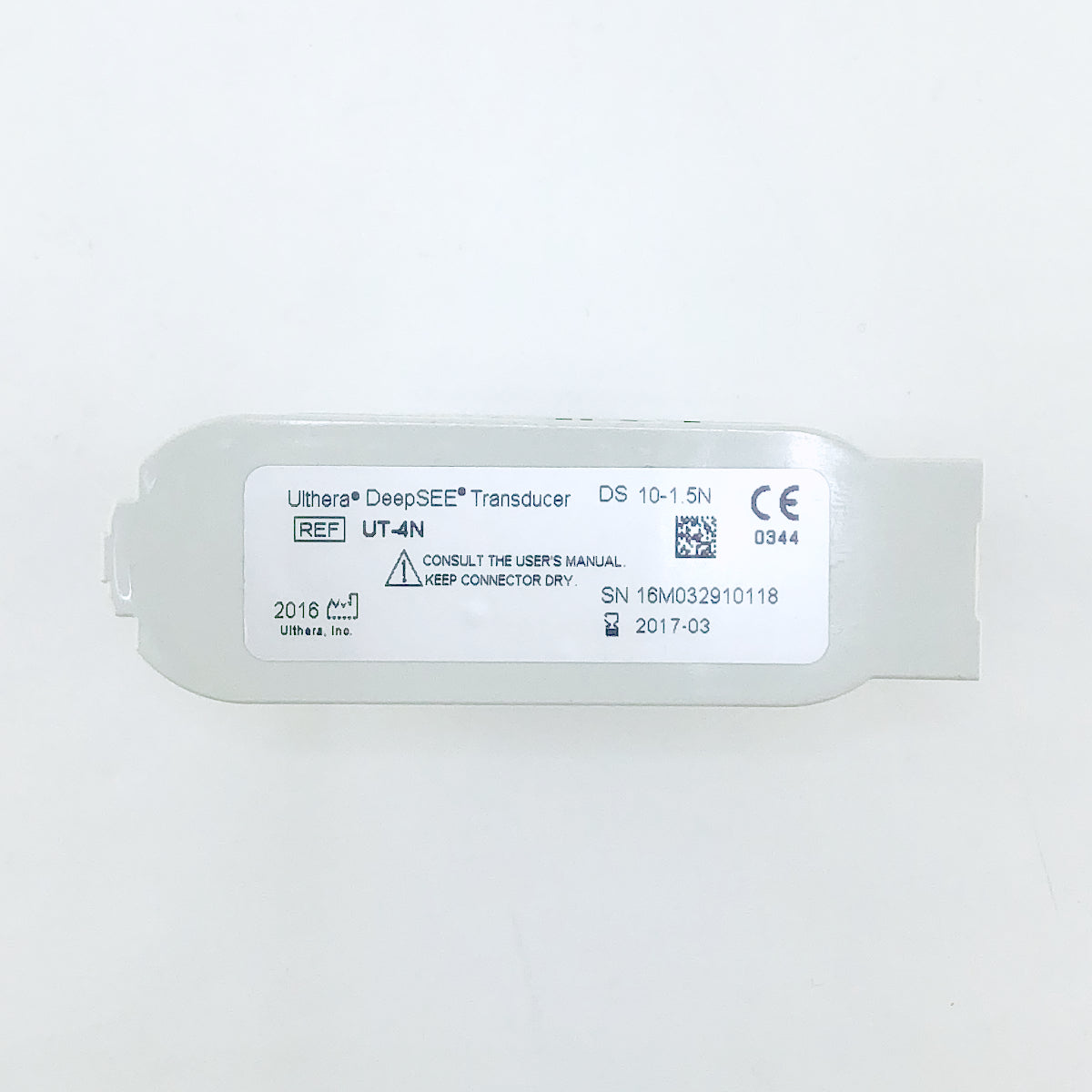 Ulthera DeepSEE DS 10-1.5 Transducer Orange 1418 Lines Left of 2400 Exp 4/2017