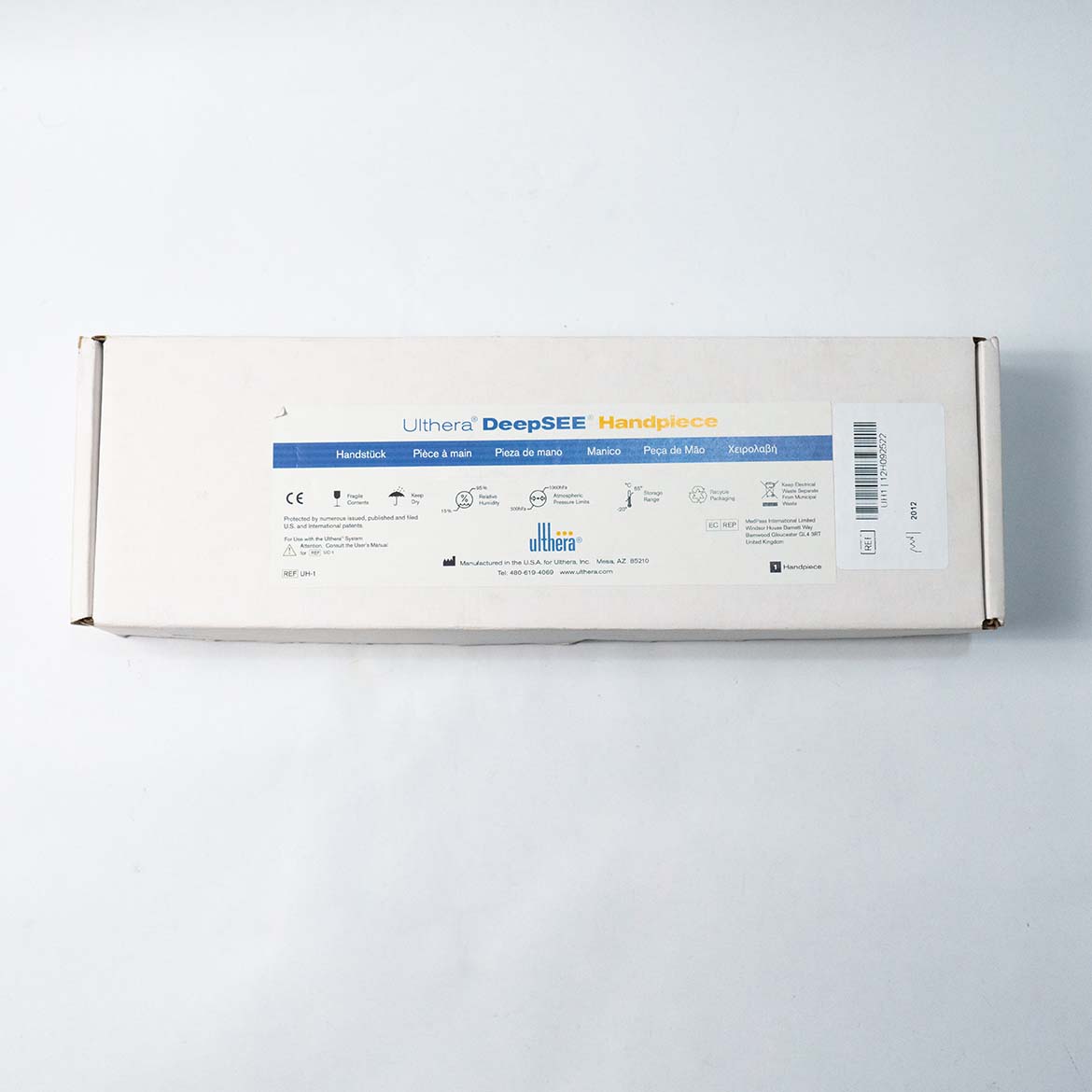 Ulthera DeepSee Ultrasound Ultherapy Therapy UH-1 HAND PIECE * Excellent *
