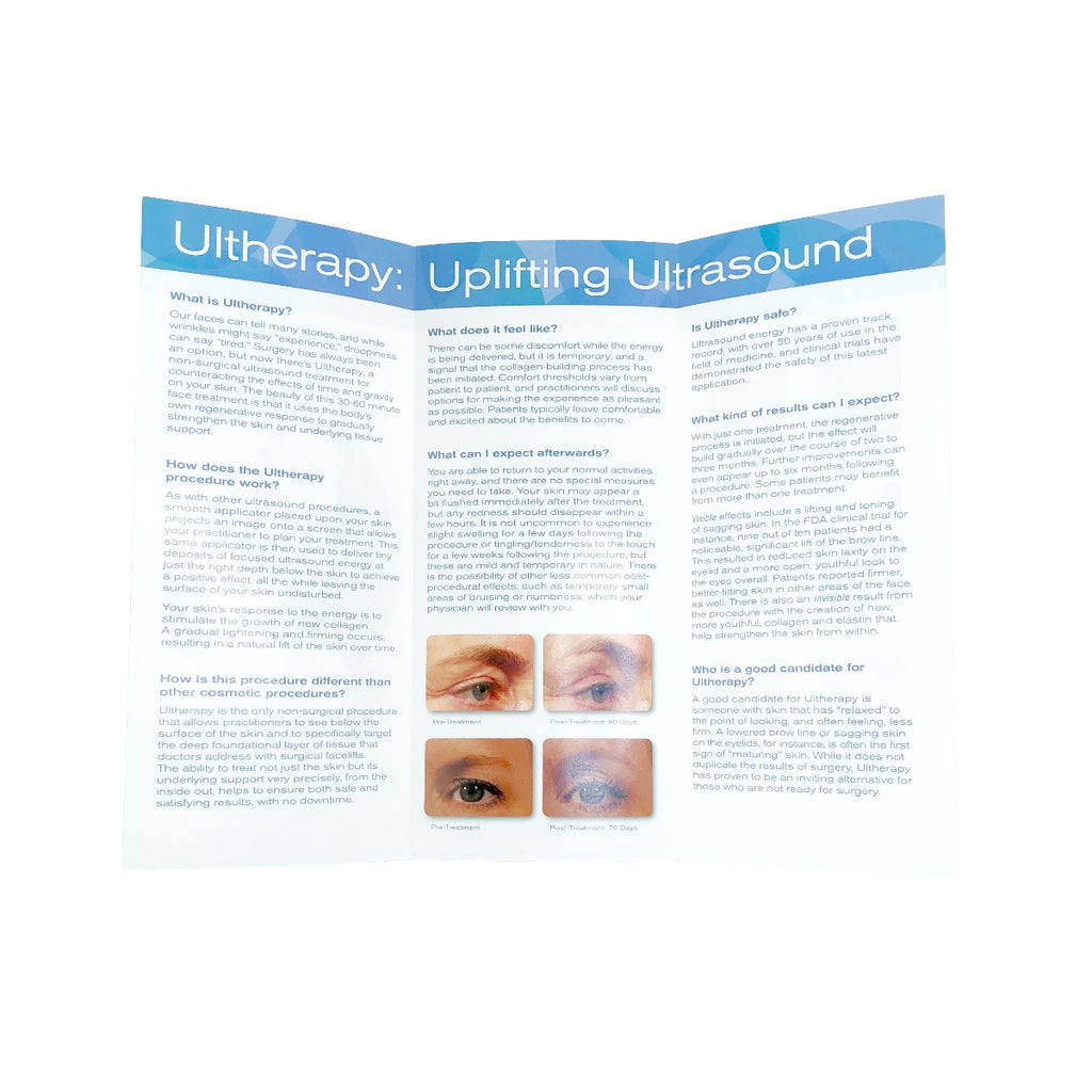 Ulthera Ultherapy Uplifting Ultrasound Brochure - 21 Pack 1000144D