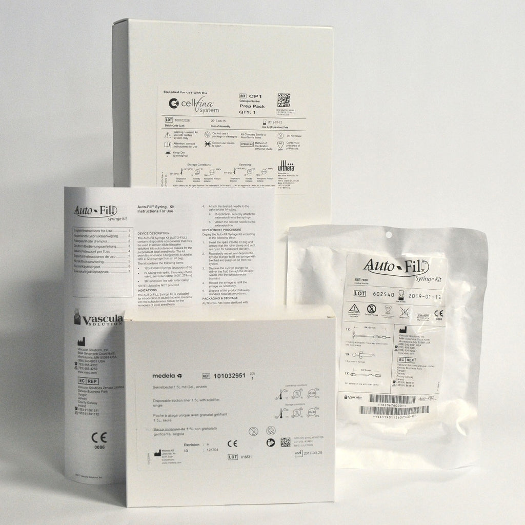 Cellfina System CP1 Preparation Pack Disposable Kit Auto-Fil Medela Expired