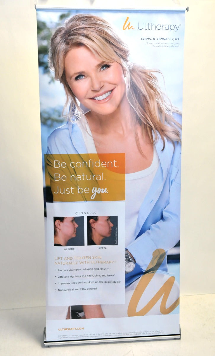 Ultherapy Lift Skin Tightening Chin Neck Christie Brinkley Vinyl Office Banner