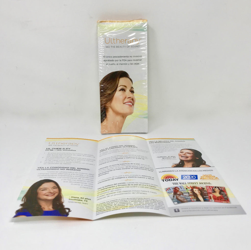Ultherapy En Espanol Patient Brochure Pamphlet Informational Leaflet 50 Pack
