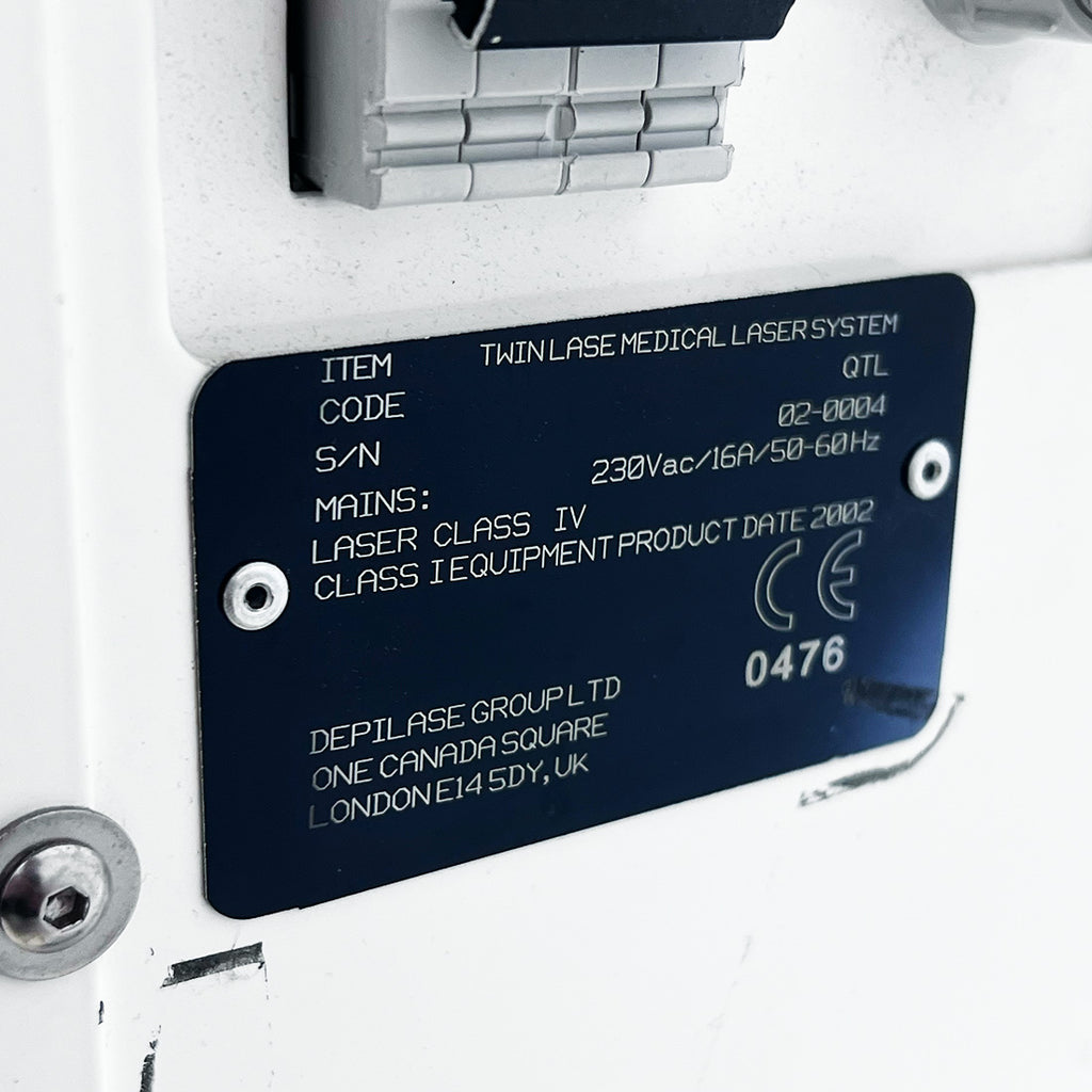 2002 Depilase Twin Laser Ultrawave 11 With YAG and Alex Handpiece