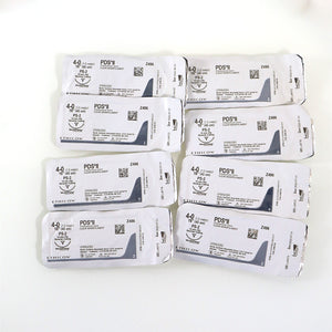 Ethicon Z496 PDS II PS-2 Polydioxanone Clear Mono Suture Reverse Cutting 4-0 x8