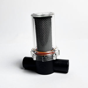 VacMotion 1/4 FNPT Mini Series Poly Strainer With Clear Nylon Bowl Single Part