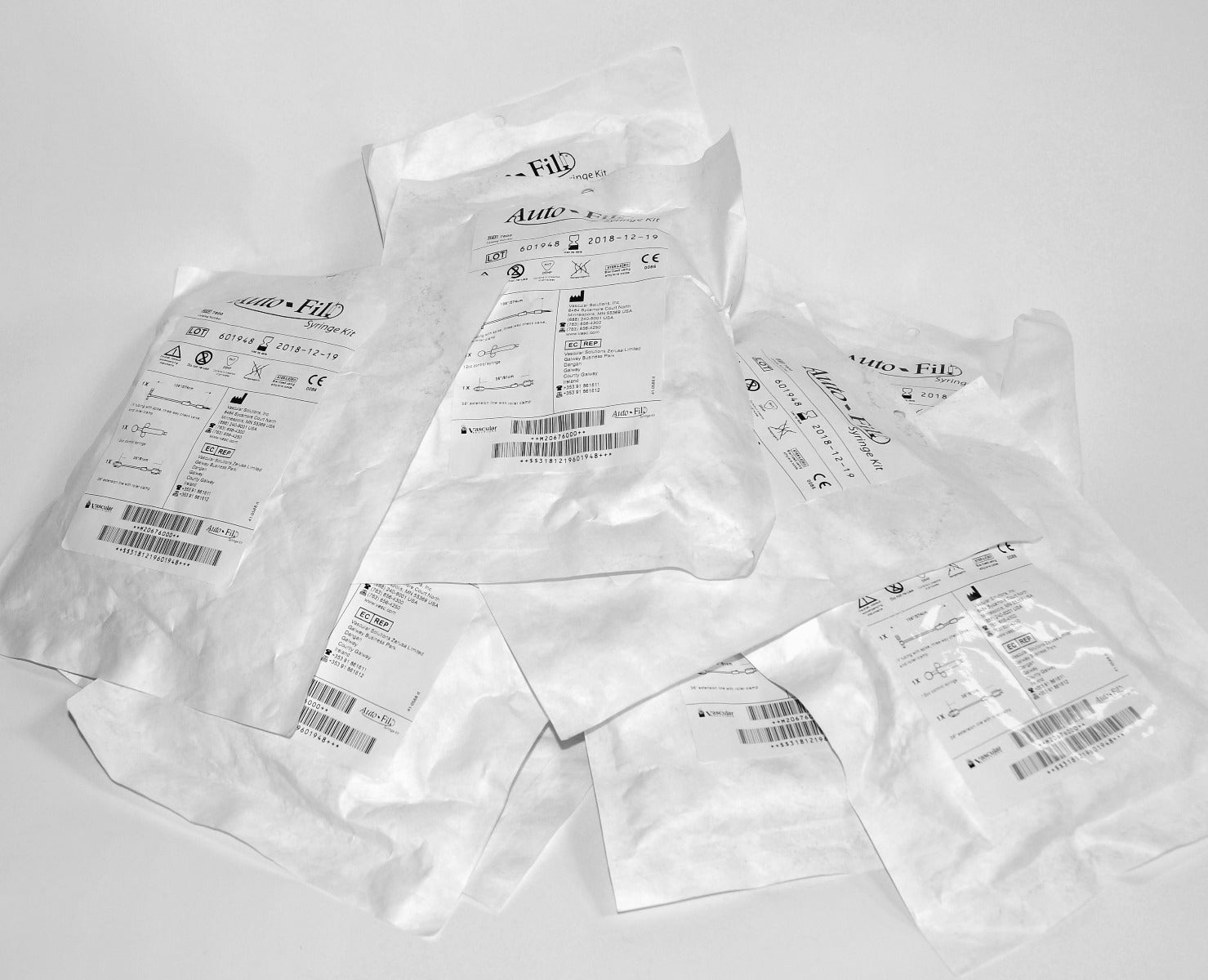 Vascular Solutions Auto-Fil Syringe Kit P/N: 7600 AutoFil Package Exp:12/2018