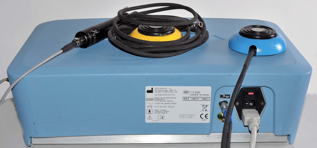 Vaser Amplifier 2.0 w/ Handpiece Cannulae Sound Surgical Cannula & FootSwitch Amp