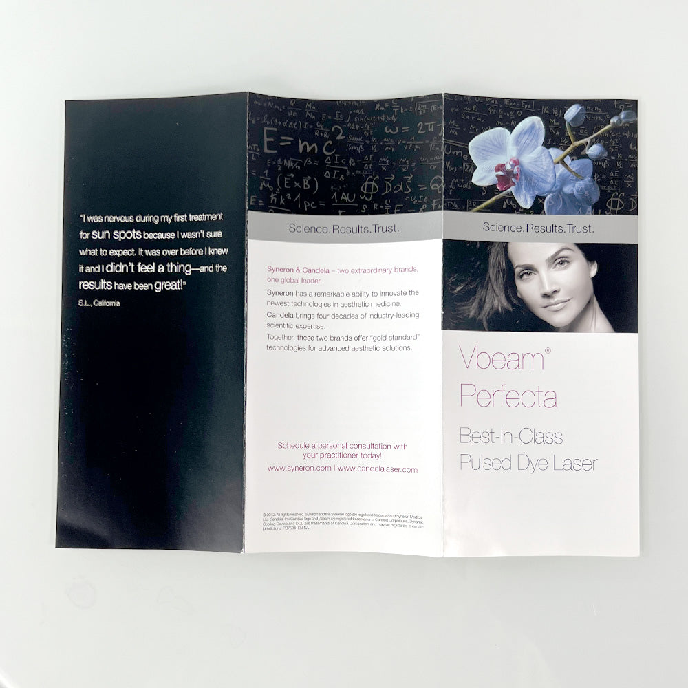 Vbeam Perfecta Skin Treatment Brochure 21 pcs