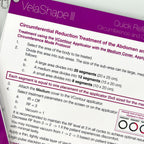 Syneron VelaShape III Circumference Cellulite Treatment Quick Reference Guide PB81516EN