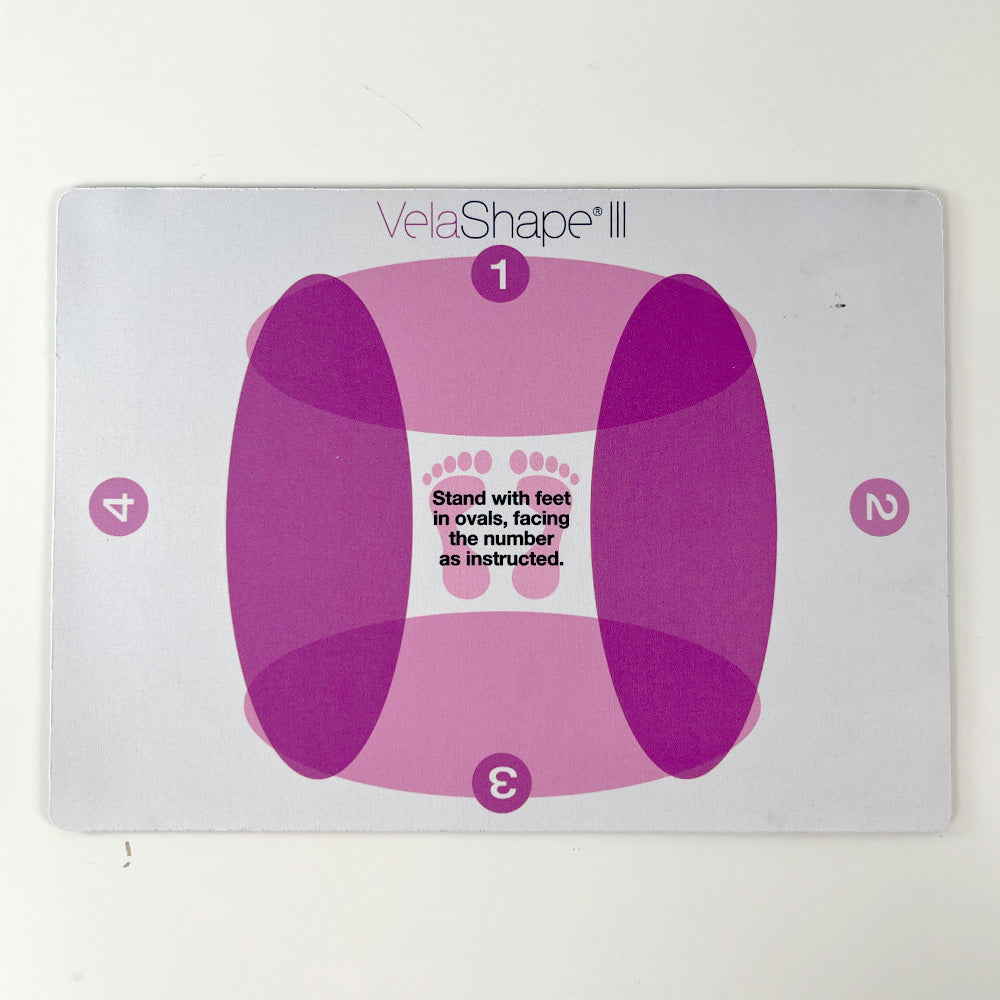 VelaShape lll Aesthetics Patient Angle Foot Placement Positioning Floor Mat