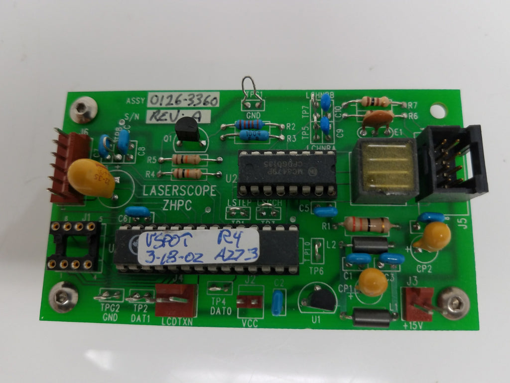 Versa Stat Handpiece Control Board Laserscope KTP PCB ** Parts SOLD AS IS **