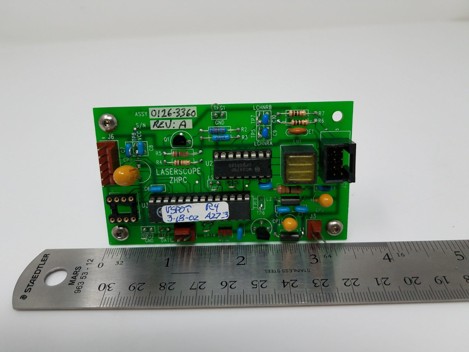 Versa Stat Handpiece Control Board Laserscope KTP PCB ** Parts SOLD AS IS **