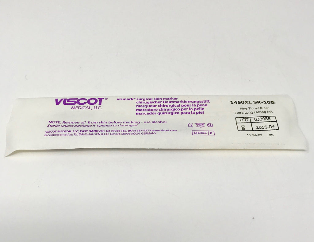 Viscot Medical Skin Marker Fine Tip Ruler Vismark Long Lasting Ink Scribe Lot 41