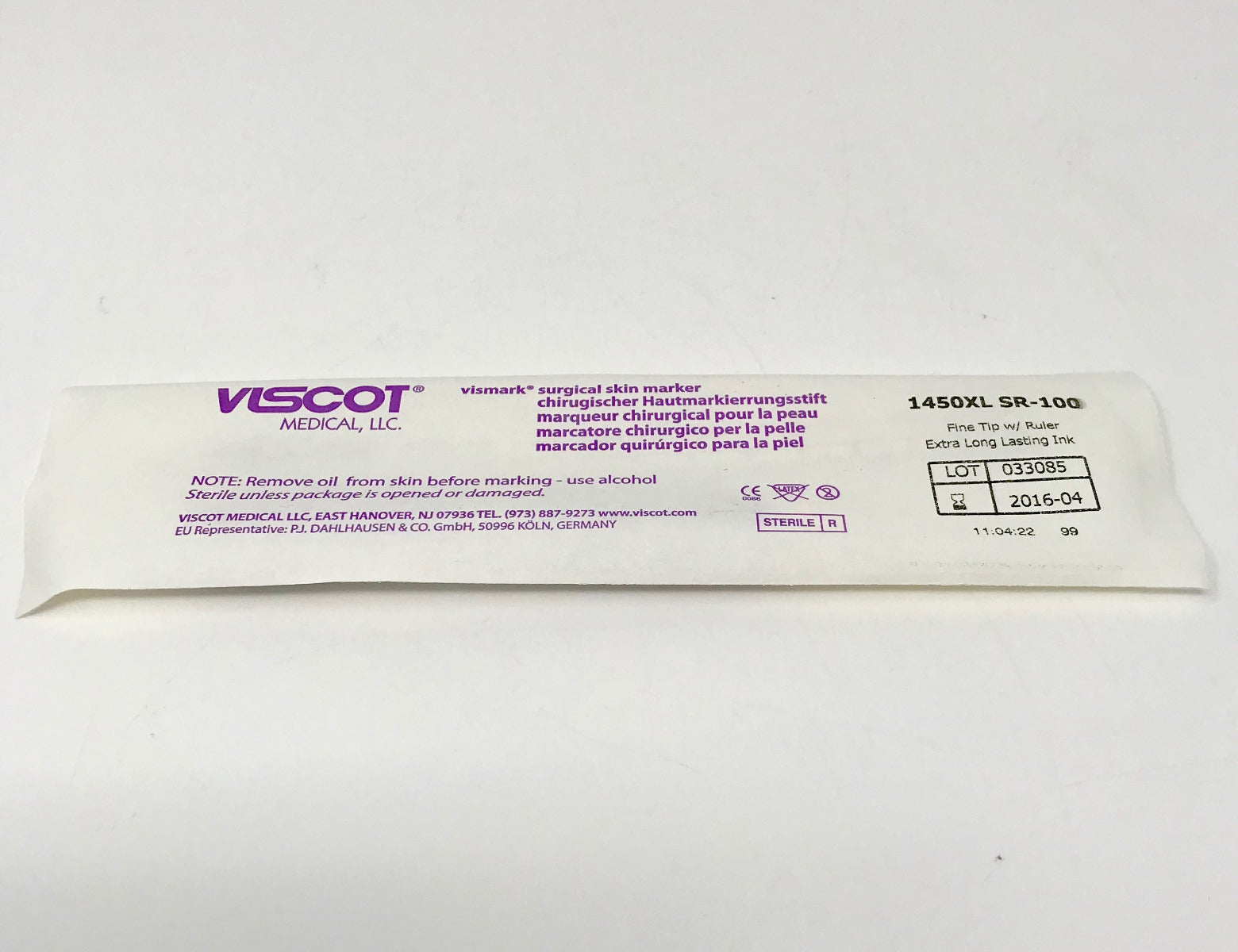 Viscot Medical Skin Marker Fine Tip Ruler Vismark Long Lasting Ink Scribe Lot 41