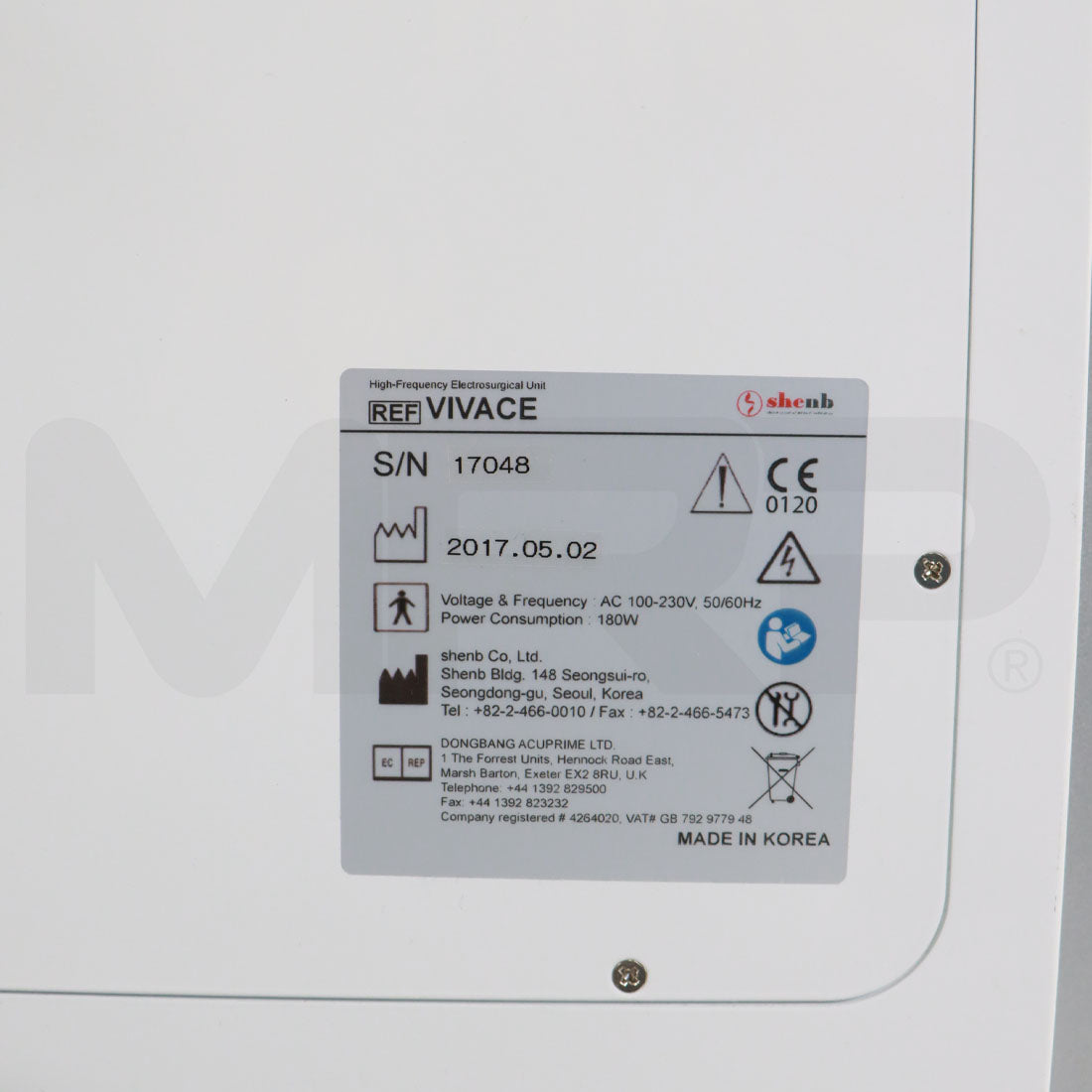 2017 SHEnB Vivace System Serial