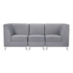 Magic Cubo Waiting Bench - 3 Seats-Gray