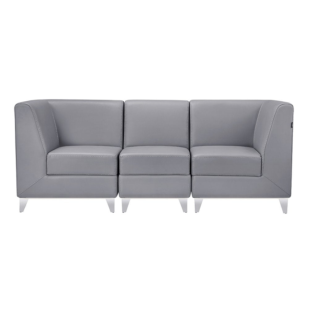 Magic Cubo Waiting Bench - 3 Seats-Gray