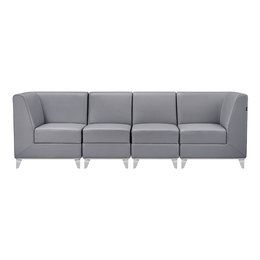Magic Cubo Waiting Bench - 4 Seats-Gray