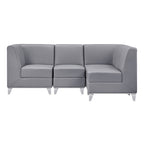 Magic Cubo Waiting Bench - 4 Seats-Gray