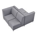 Magic Cubo Waiting Bench - 4 Seats-Gray