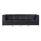 Magic Cubo Waiting Bench - 4 Seats-Black