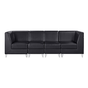 Magic Cubo Waiting Bench - 4 Seats-Black