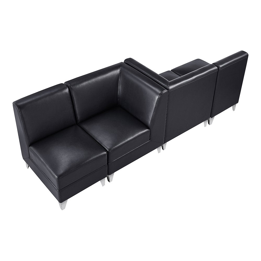 Magic Cubo Waiting Bench - 4 Seats-Black