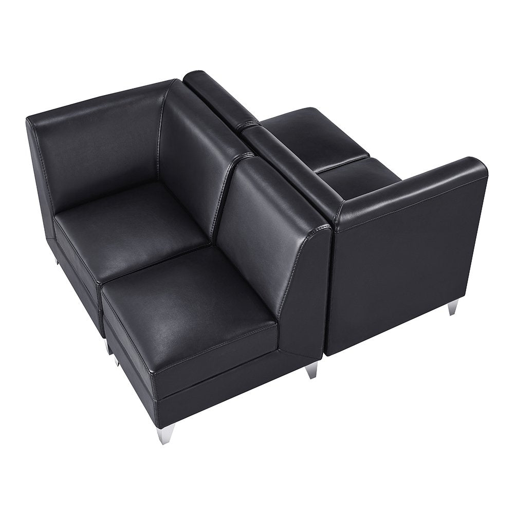 Magic Cubo Waiting Bench - 4 Seats-Black