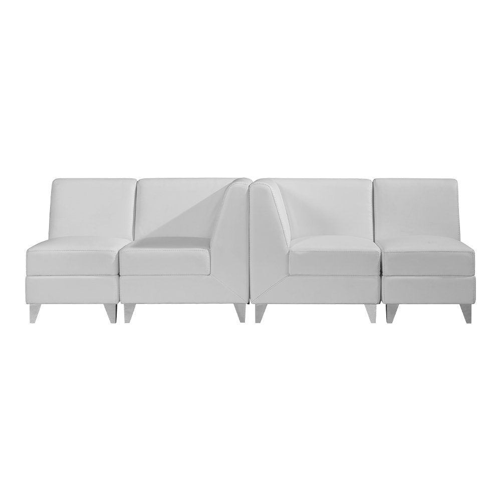 Magic Cubo Waiting Bench - 4 Seats-White