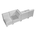 Magic Cubo Waiting Bench - 4 Seats-White