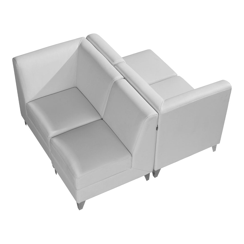 Magic Cubo Waiting Bench - 4 Seats-White