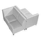 Magic Cubo Waiting Bench - 4 Seats-White