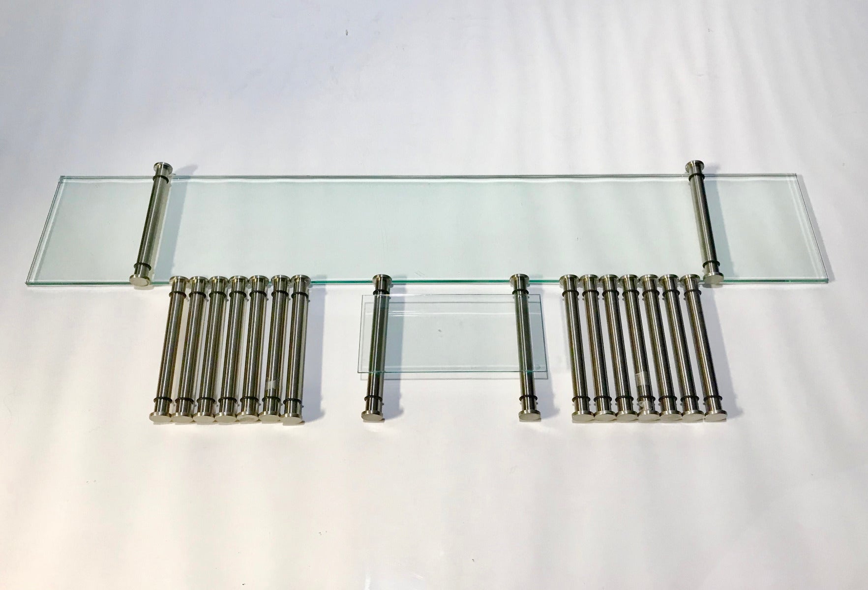 Wall Mount Glass Display Collectable Shelving 6 Long 3 Short Hardware Included
