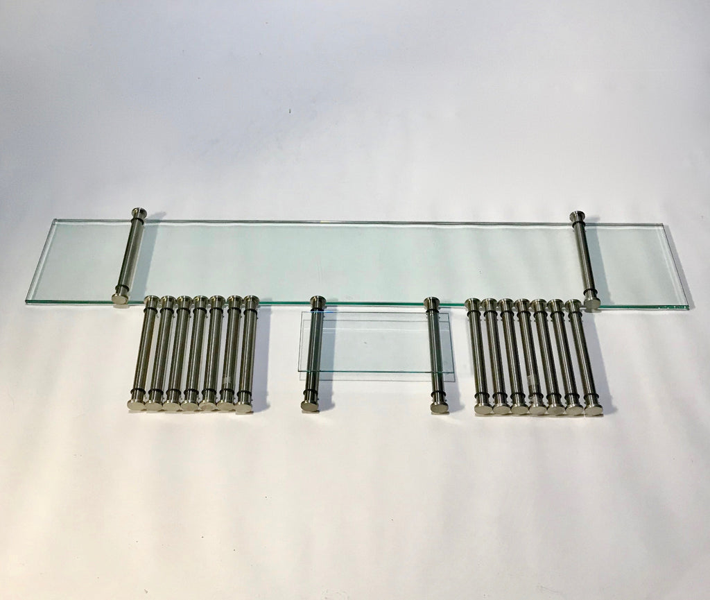 Wall Mount Glass Display Collectable Shelving 6 Long 3 Short Hardware Included