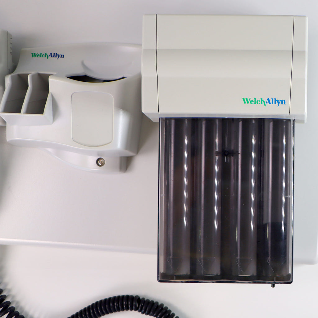 Welch Allyn Integrated Wall Diagnostic System Blood Pressure 2 Heads Specula Dispenser