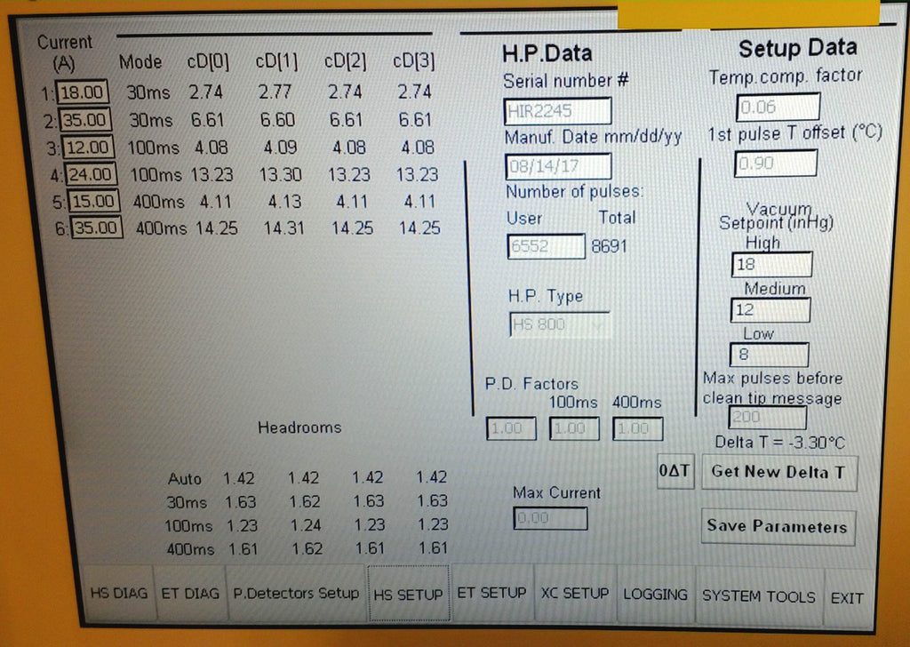 Lumenis LightSheer DESIRE Handpiece HS 805 nm Laser Hair Removal LOW SHOTS 2017