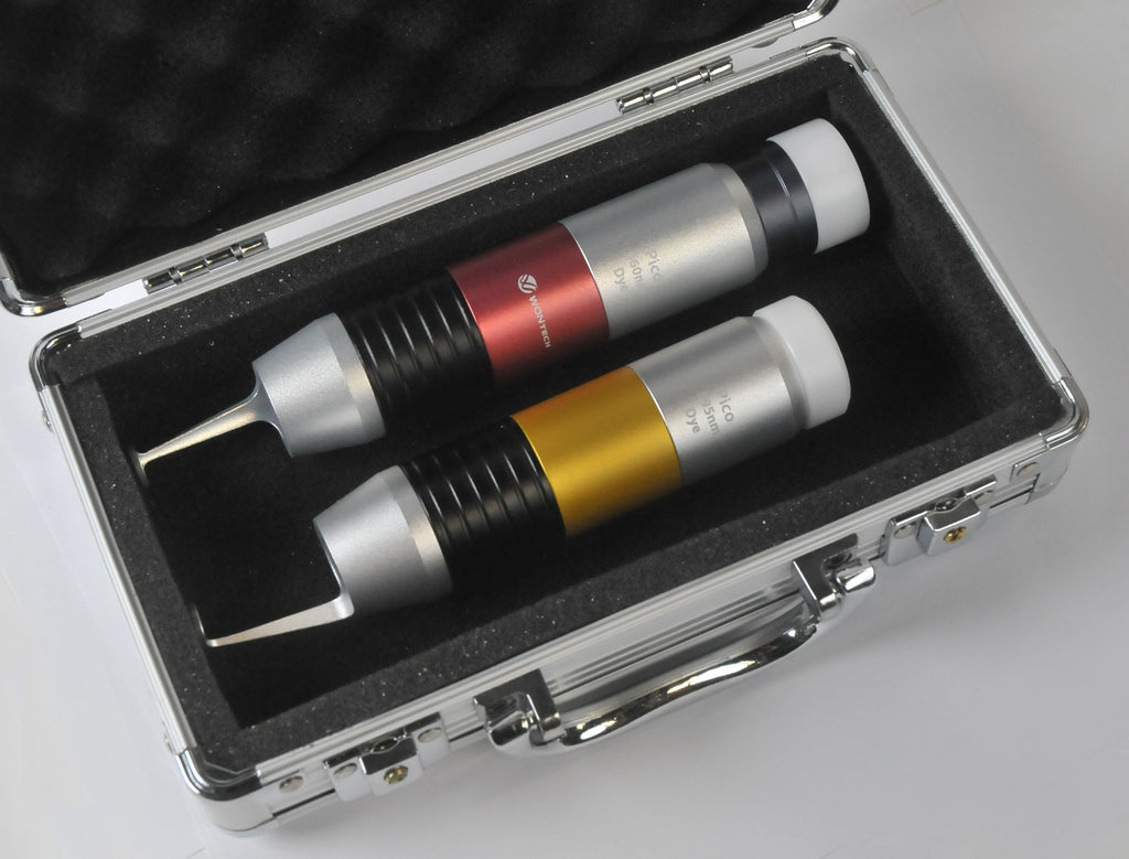 Wontech Pico 595nm Gold & 660nm Red Laser Dye Fractional Handpiece Set