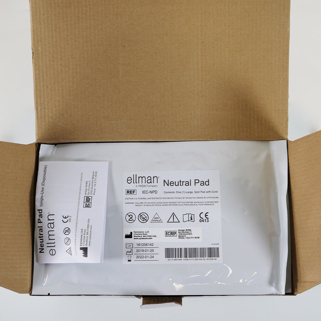 Ellman RF Electrosurgical Large Neutral Split Pads w/Cord IEC-NPD x25