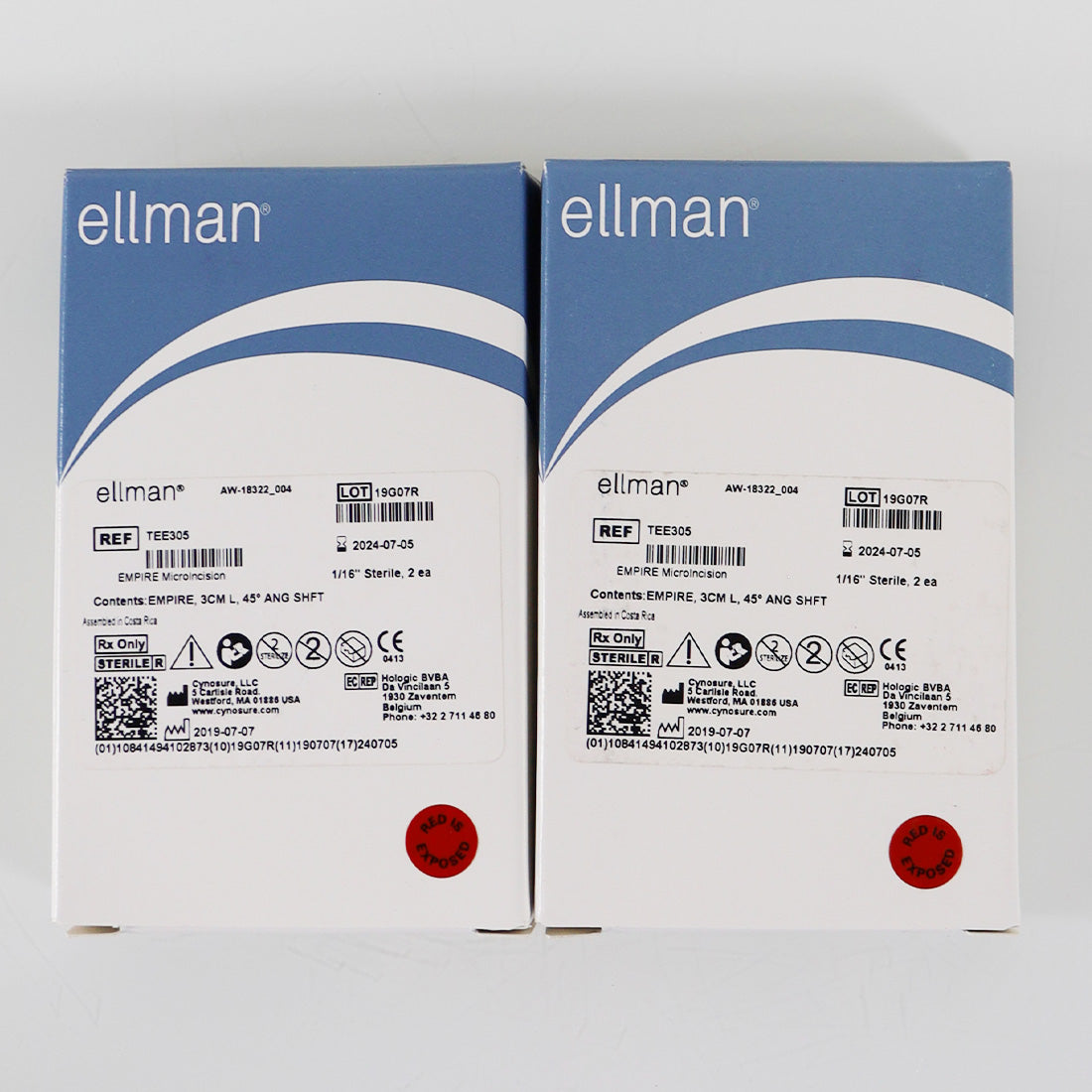 Cynosure Elllman EMPIRE MICROINCISION Needle Electrodes TEE305 x2 Pack 07/2024