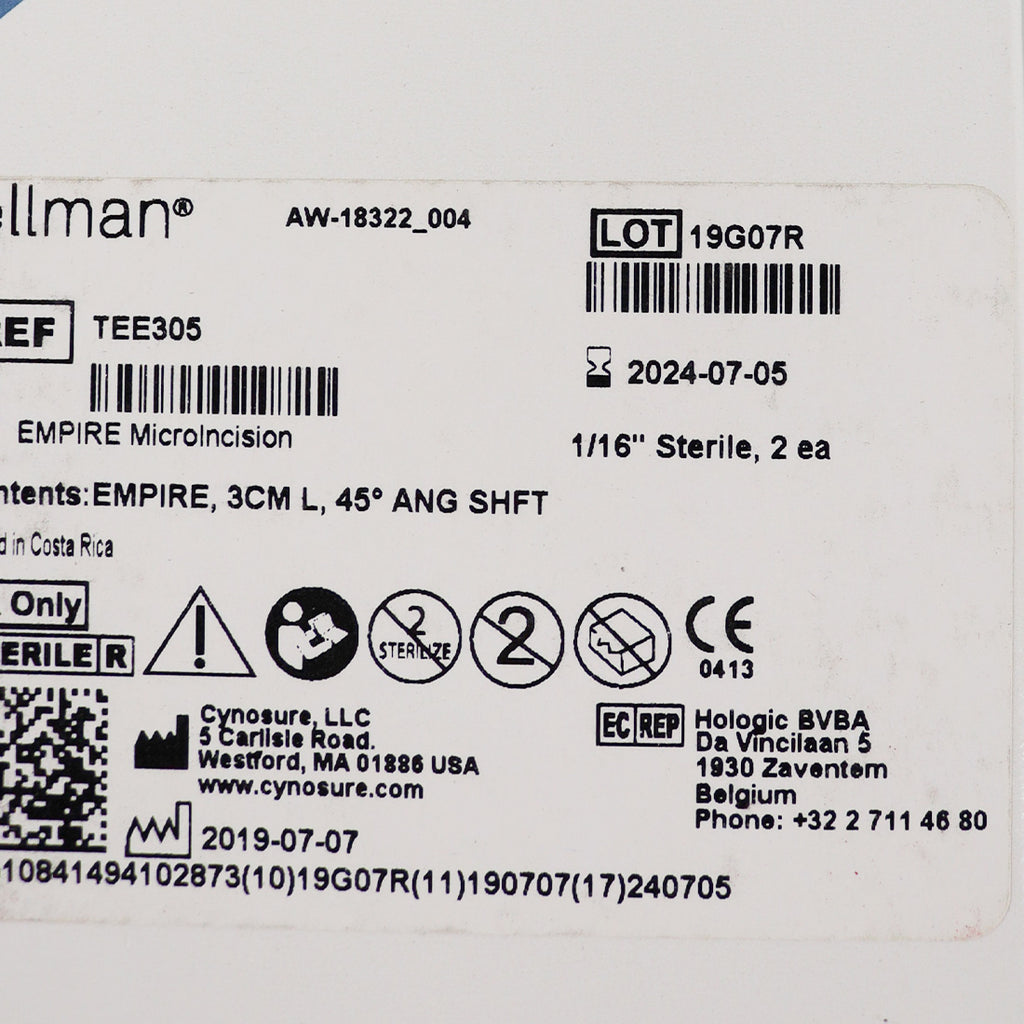 Cynosure Elllman EMPIRE MICROINCISION Needle Electrodes TEE305 x2 Pack 07/2024